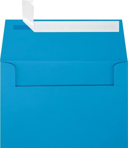 LUXPaper A4 Invitation Envelopes | Peel & Press | 4 1/4" x 6 1/4" | Pool Blue | 80lb. Text | 500 Qty by LUXPaper