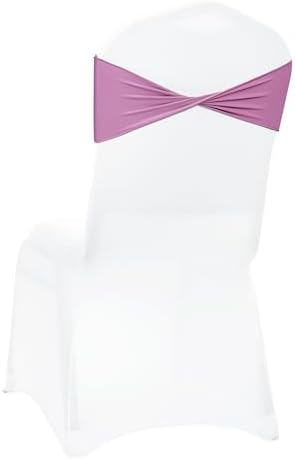 MDS Pack of 75 Spandex Chair Sashes Without Slider Buckles – Dusty Pink - Image 5
