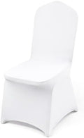 VEVOR Chair Covers, Polyester Spandex Chair Cover, Stretch Slipcovers for Wedding Party Dining Banquet Flat-Front Chair Covers (White-a, 53PCS) by VEVOR