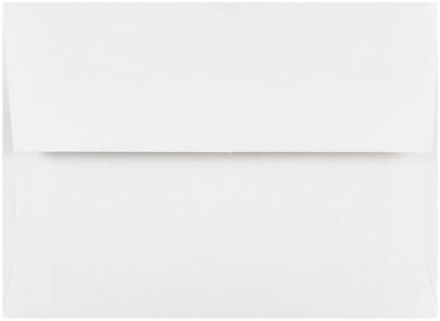 LUXPaper Custom Printed A6 Invitation Envelopes | 50 Qty | Personalized Address in Top Left Corner | 4 3/4" x 6 1/2" | Bright White | 24 lb. Text - Image 2