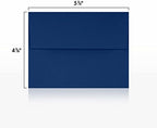 LUXPaper A2 Invitation Envelopes | Peel & Press | 4 3/8" x 5 3/4" | Navy Blue | 80lb. Text | 250 Qty - Image 3