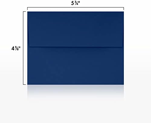 LUXPaper A2 Invitation Envelopes | Peel & Press | 4 3/8" x 5 3/4" | Navy Blue | 80lb. Text | 250 Qty - Image 3