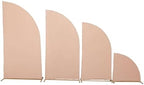 Efavormart Set of 4 Nude Spandex Half Moon Arch Covers, Custom Fit Chiara Backdrop Slipcovers 2.5ft-7ft for Minimalist Lifestyle Branding and Boho Decor - Image 6