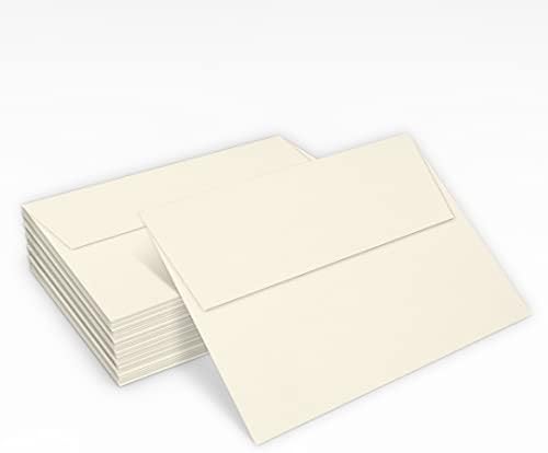 LUXPaper A7 Classic Linen Invitation Envelopes | 5 1/4" x 7 1/4" | Natural White | 70lb. Text | 1,000 Qty - Image 5