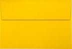 LUXPaper A8 Invitation Envelopes | Peel & Press | 5 1/2" x 8 1/8" | Sunflower Yellow | 80lb. Text | 250 Qty - Image 2