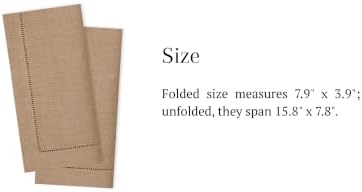Brown Linen Like Napkins Disposable Guest Towels, Airlaid, 50ct - Image 5