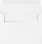 LUXPaper A7 Classic Crest Invitation Envelopes | 5 1/4" x 7 1/4" | Avon Brilliant White | 70lb. Text | 1,000 Qty - Image 2
