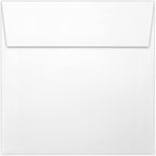 LUXPaper Square Invitation Envelopes | Peel & Press | 6 1/4" x 6 1/4" | White Linen | 80lb. Text | 250 Qty - Image 2