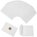100 Vellum Paper Envelopes for Invitations, 5X7 Inch Pre-Folded Wedding, Birthday & Baby Shower Invitation Wrappers with Wax Seals - Image 3