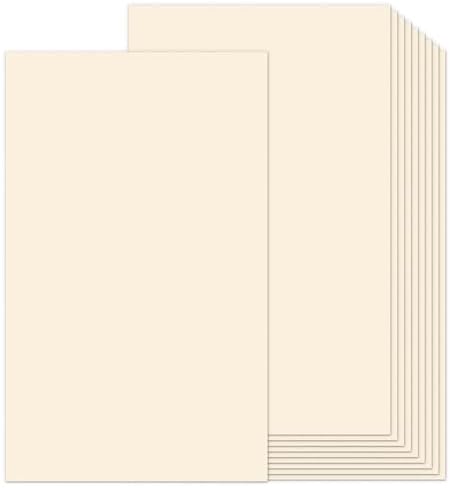 8.5x14 Cream Cardstock 80lb 100 Sheets by Goefun