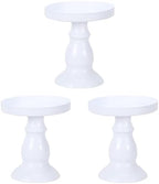 Abaodam 3 Pcs Mini Glass Cake Plate Metal for Dessert Table Snack Vintage by Abaodam