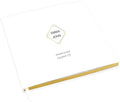 Andaz Press Personalized Wedding Guestbook with Gold Accents, Geometric Design White Guest Sign in Guest Registry 120 Pages 8.5 X 8.5 Memories Book for DIY, Scrapbook, Photo Album by AndazPress