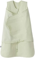 HALO 100% Cotton Sleepsack Swaddle, 3-Way Adjustable Wearable Blanket, TOG 1.5, Sage, Small, 3-6 Months by HALO