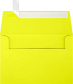 LUXPaper A4 Invitation Envelopes | Peel & Press | 4 1/4" x 6 1/4" | Citrus Yellow | 80lb. Text | 500 Qty by LUXPaper