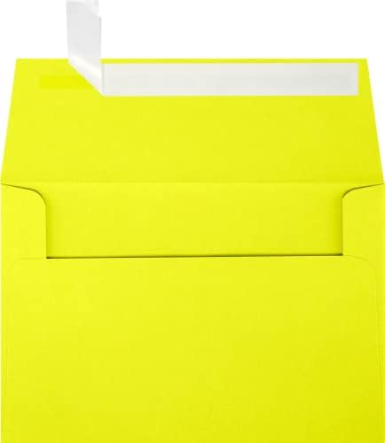 LUXPaper A4 Invitation Envelopes | Peel & Press | 4 1/4" x 6 1/4" | Citrus Yellow | 80lb. Text | 500 Qty by LUXPaper