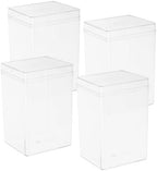 Gatuida 12 Pcs Clear Acrylic Candy Boxes with Lids - Transparent Treat Containers for Cookies, Biscuits, and - for Parties, Baby Showers, and More by Gatuida