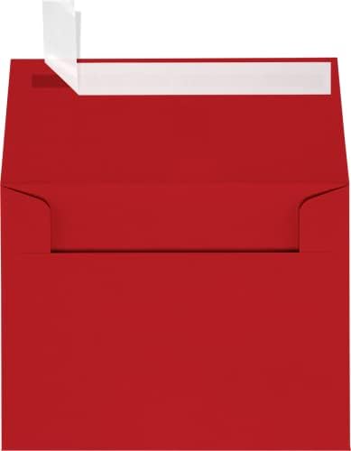 LUXPaper A4 Invitation Envelopes | 4 1/4" x 6 1/4" | Holiday Red | 60lb. Text | 250 Qty by LUXPaper