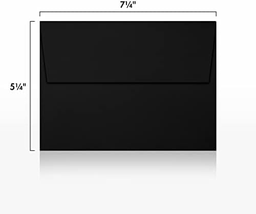 LUXPaper A7 Invitation Envelopes | Peel & Press | 5 1/4" x 7 1/4" | Midnight Black | 80lb. Text | 500 Qty - Image 3