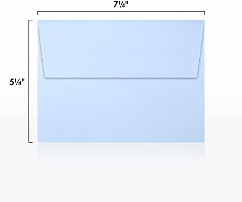 LUXPAPER A7 Invitation Envelopes for 5 x 7 Cards in 80 lb. Baby Blue, Printable Envelopes for Invitations, w/Peel and Press Seal, 1000 Pack, Envelope Size 5 1/4 x 7 1/4 (Blue) - Image 3