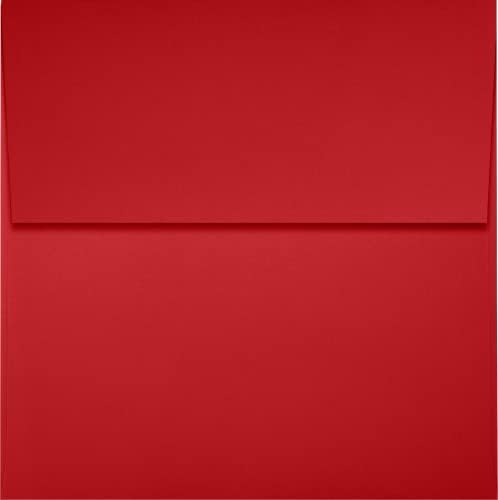 LUXPaper Square Invitation Envelopes | Peel & Press | 4" x 4" | Ruby Red | 80lb. Text | 500 Qty - Image 2