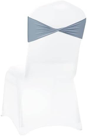 MDS Pack of 125 Spandex Chair Sashes Without Slider Buckles – Dusty Blue - Image 5