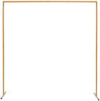 6.6*6.6FT Wedding Arch Stand for Ceremony Gold Square Modern Metal Balloon Arch Stand Kit Garden Floral Arch Frame Background for Anniversary Birthday Party Decoration Home Garden Outdoor Lawn Decor - Image 2