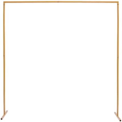 6.6*6.6FT Wedding Arch Stand for Ceremony Gold Square Modern Metal Balloon Arch Stand Kit Garden Floral Arch Frame Background for Anniversary Birthday Party Decoration Home Garden Outdoor Lawn Decor - Image 2
