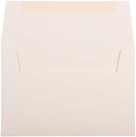 JAM PAPER A8 Strathmore Invitation Envelopes - 5 1/2 x 8 1/8 - Natural White Wove - 100/Pack - Image 2