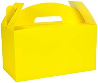 HUAPRINT Treat Gift Boxes, 30 Pack, Yellow, 9.45x5x5 IN by HUAPRINT