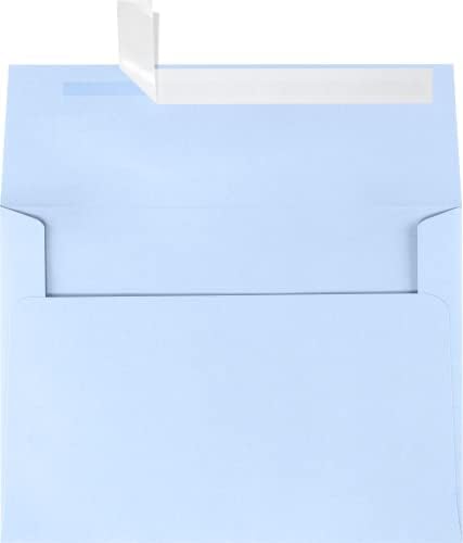 LUXPAPER A7 Invitation Envelopes for 5 x 7 Cards in 80 lb. Baby Blue, Printable Envelopes for Invitations, w/Peel and Press Seal, 1000 Pack, Envelope Size 5 1/4 x 7 1/4 (Blue) by LUXPaper