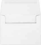 LUXPaper A4 Invitation Envelopes | 4 1/4" x 6 1/4" | Bright White | 70lb. Text | 500 Qty - Image 2