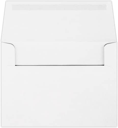 LUXPaper A4 Invitation Envelopes | 4 1/4" x 6 1/4" | Bright White | 70lb. Text | 500 Qty - Image 2