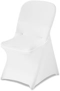 VEVOR Chair Covers, Polyester Spandex Chair Cover, Stretch Slipcovers for Wedding Party Dining Banquet Flat-Front Chair Covers (White-c-XL, 30PCS) by VEVOR