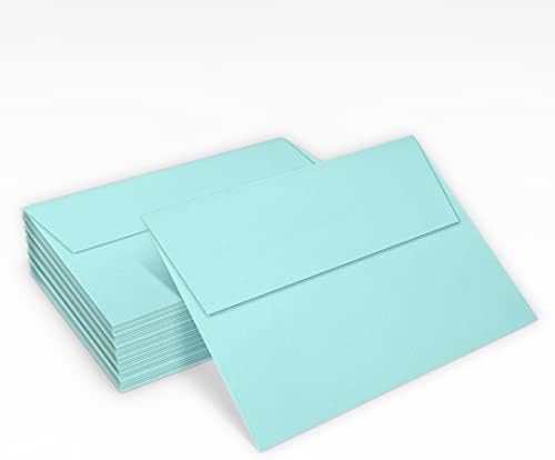 LUXPaper A7 Invitation Envelopes | Peel & Press | 5 1/4" x 7 1/4" | Seafoam Blue | 80lb. Text | 250 Qty - Image 5