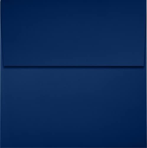 LUXPaper Square Invitation Envelopes | Peel & Press | 4" x 4" | Navy Blue | 80lb. Text | 500 Qty - Image 2