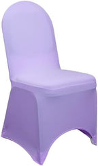 YOUR CHAIR COVERS - 6 Pack Lavender Stretch Spandex Banquet Chair Covers - Wedding Slip Premium Quality Cover by YourChairCovers