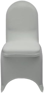 YOUR CHAIR COVERS - 100 Pack Stretch Spandex Banquet Chair Covers - Gray, Wedding Slip Covers, Premium Quality Chair Cover - Image 3