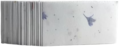 Of The Earth Handmade Paper - Wildflower Seed Paper Panel Card - Place/Name/Gift - 3.5" x 2" - Set of 48 (48s Blue & Pink) - Image 3