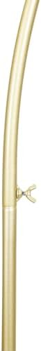Ballon Stand 6.56 Ft(2M) and 2pcs Flower Stands 31.5 in,Metal Wedding Arch,Half Arch Balloon Stand with Base for Ceremony Birthday Baby Shower Anniversary Background Decoration (Golden) - Image 5