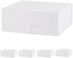 5 Pcs White Gift Box Large 13.5x11.8x4.7 Inches, White Gift Boxes for Presents with Magnetic Closure Lid, Luxury Gift Box Rectangle Collapsible Boxes for Gift Packaging by PLINJOY