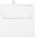 LUXPaper A8 Invitation Envelopes | Peel & Press | 5 1/2" x 8 1/8" | Bright White | 24lb. Text | 250 Qty by LUXPaper