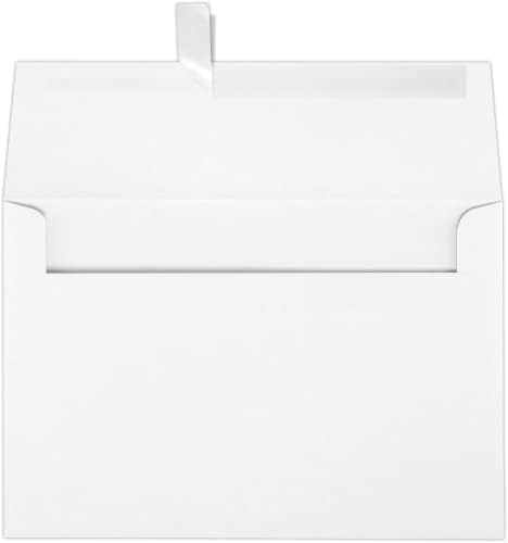 LUXPaper A8 Invitation Envelopes | Peel & Press | 5 1/2" x 8 1/8" | Bright White | 24lb. Text | 250 Qty by LUXPaper