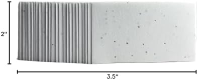 Of The Earth Handmade Paper - Wildflower Seed Paper Panel Card - Place/Name/Gift - 3.5" x 2" - Set of 48 (10s White Seed) - Image 3