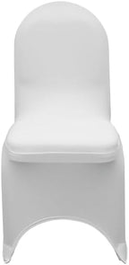YOUR CHAIR COVERS - 6 Pack Stretch Spandex Banquet Chair Covers - White, Wedding Slip, Premium Quality - Image 3