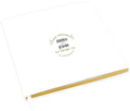 Andaz Press Personalized Wedding Guestbook with Gold Accents, Stencil Design White Guest Sign in Guest Registry 120 Pages 8.5 X 8.5 Memories Book for DIY, Scrapbook, Photo Album by AndazPress