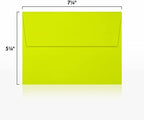LUXPaper A7 Invitation Envelopes | Peel & Press | 5 1/4" x 7 1/4" | Wasabi Green | 80lb. Text | 500 Qty - Image 3