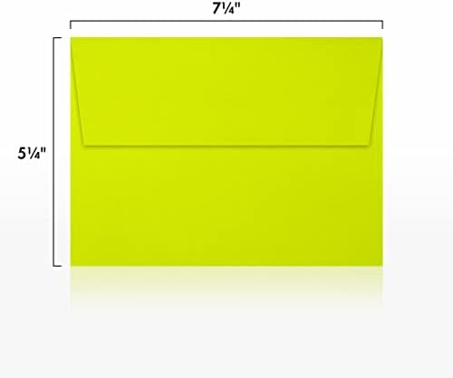 LUXPaper A7 Invitation Envelopes | Peel & Press | 5 1/4" x 7 1/4" | Wasabi Green | 80lb. Text | 500 Qty - Image 3