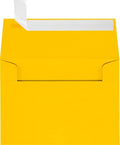 LUXPaper A2 Invitation Envelopes | Peel & Press | 4 3/8" x 5 3/4" | Sunflower Yellow | 80lb. Text | 250 Qty by LUXPaper