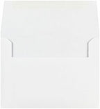LUXPaper Custom Printed A6 Invitation Envelopes | 50 Qty | Personalized Address in Top Left Corner | 4 3/4" x 6 1/2" | Bright White | 24 lb. Text - Image 3