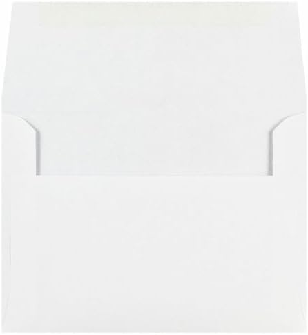 LUXPaper Custom Printed A6 Invitation Envelopes | 50 Qty | Personalized Address in Top Left Corner | 4 3/4" x 6 1/2" | Bright White | 24 lb. Text - Image 3